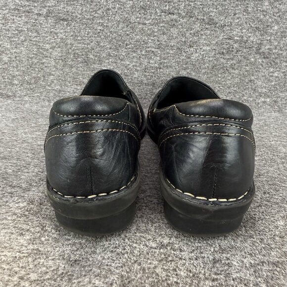 ✅Clarks Bendables Loafers Women's 7.5M Black Leather Shoes W/Adjustable Straps - Picture 7 of 10